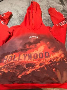 Godspeed Hollywood Inferno Hoddie Red